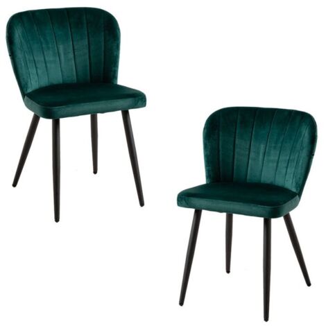 Packs Sillas Comedor - Pack 2 Sillas Luk Terciopelo - Verde