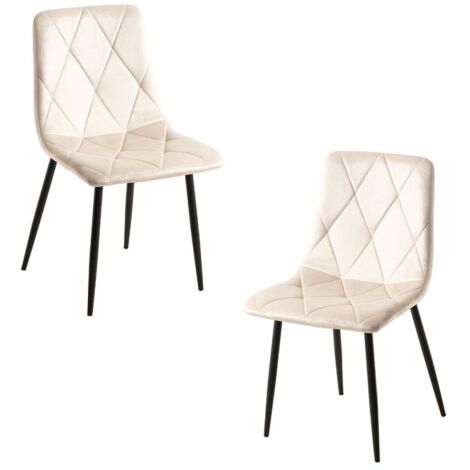 Packs Sillas Comedor - Pack 2 Sillas Lyke Terciopelo - Beige