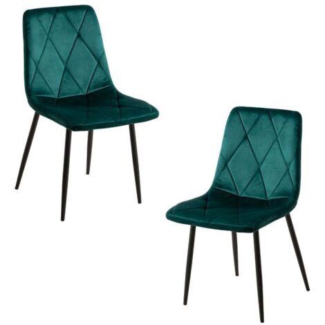 Packs Sillas Comedor - Pack 2 Sillas Lyke Terciopelo - Verde