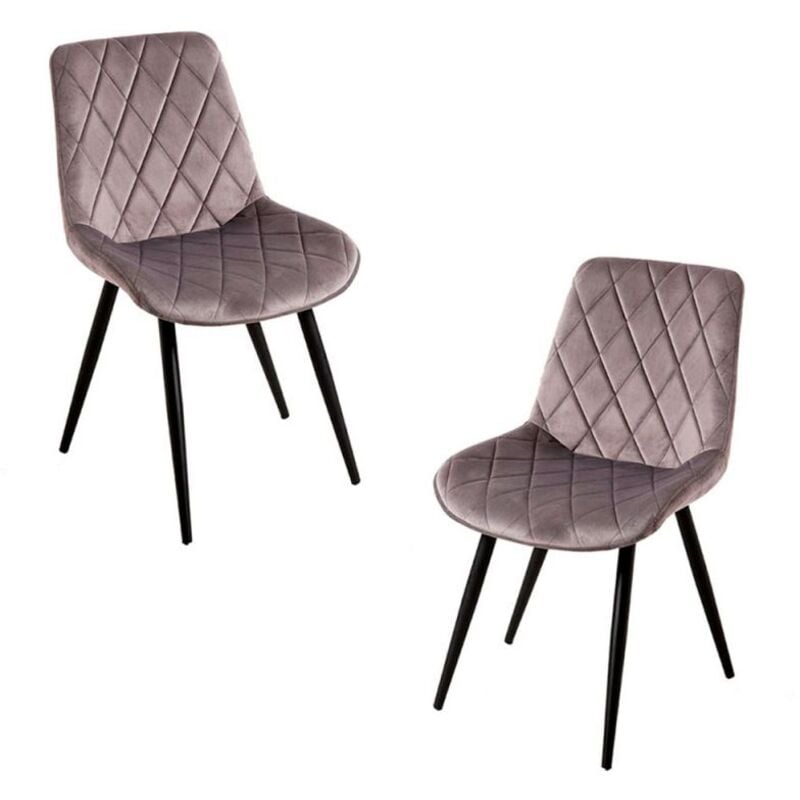 

Packs Sillas Comedor - Pack 2 Sillas Min Terciopelo - Gris