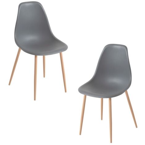 Packs Sillas Comedor - Pack 2 Sillas Mykle - Gris oscuro