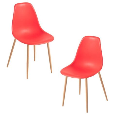 Packs Sillas Comedor - Pack 2 Sillas Mykle - Rojo