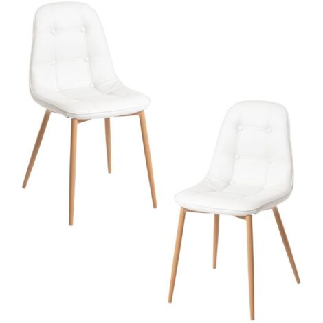 Packs Sillas Comedor - Pack 2 Sillas Plazi - Blanco