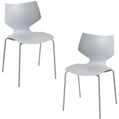 Packs Sillas Comedor - Pack 2 Sillas Plecy - Gris claro