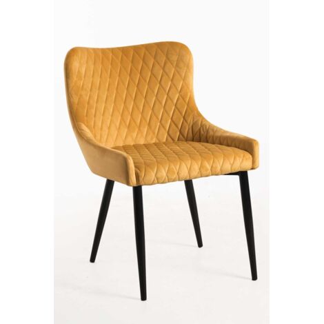 Packs Sillas Comedor - Pack 2 Sillas Sanda Terciopelo - Mostaza