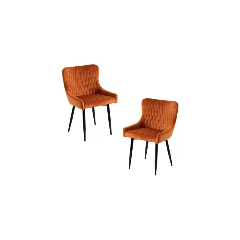

Packs Sillas Comedor - Pack 2 Sillas Sanda Terciopelo - Naranja