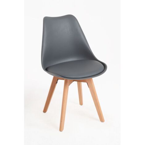 Packs Sillas Comedor - Pack 2 Sillas Synk Basic - Gris oscuro