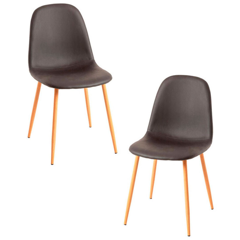 

Packs Sillas Comedor - Pack 2 Sillas Teok Polipiel - Gris