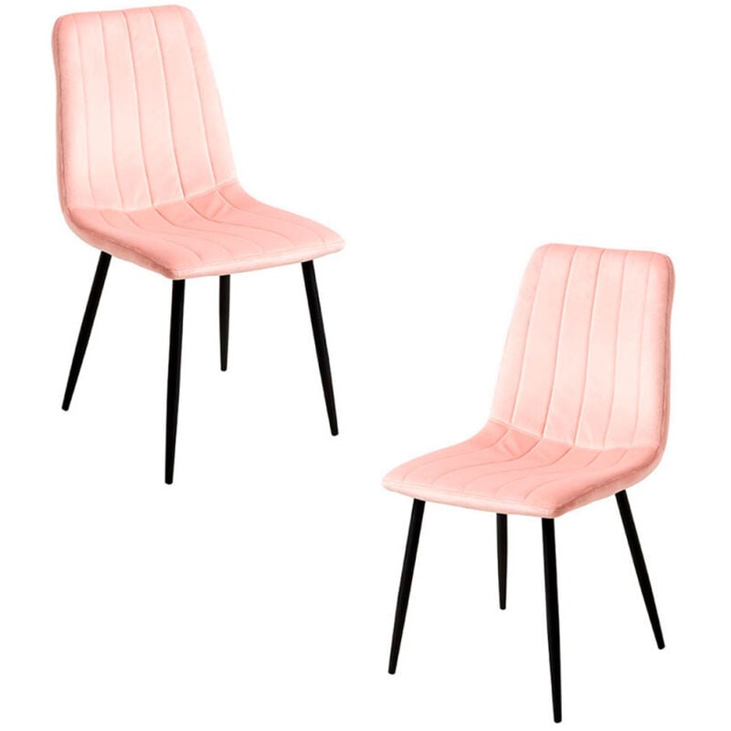 

Packs Sillas Comedor - Pack 2 Sillas Liny Terciopelo - Rosa