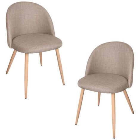 Packs Sillas Comedor - Pack 2 Sillas Vint Tela - Beige