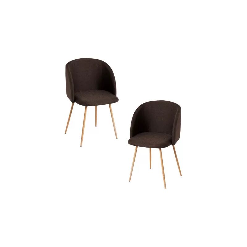

Packs Sillas Comedor - Pack 2 Sillas Velt Tela - Marrón