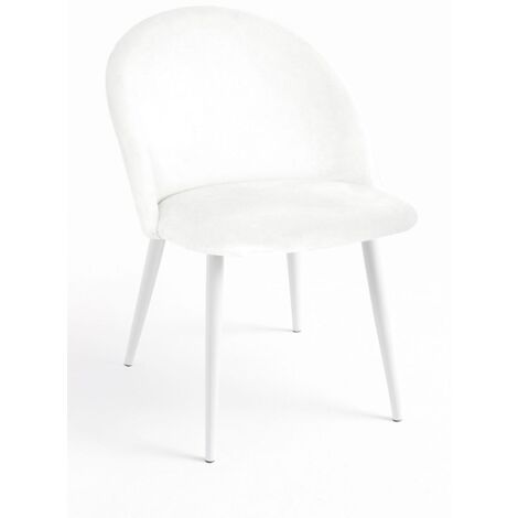 Packs Sillas Comedor - Pack 2 Sillas White Vint Terciopelo - Blanco