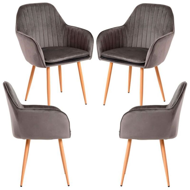 

Packs Sillas Comedor - Pack 4 Sillas Chic - Gris oscuro