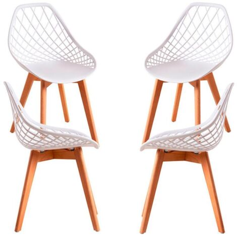 Packs Sillas Comedor - Pack 4 Sillas Deli - Blanco