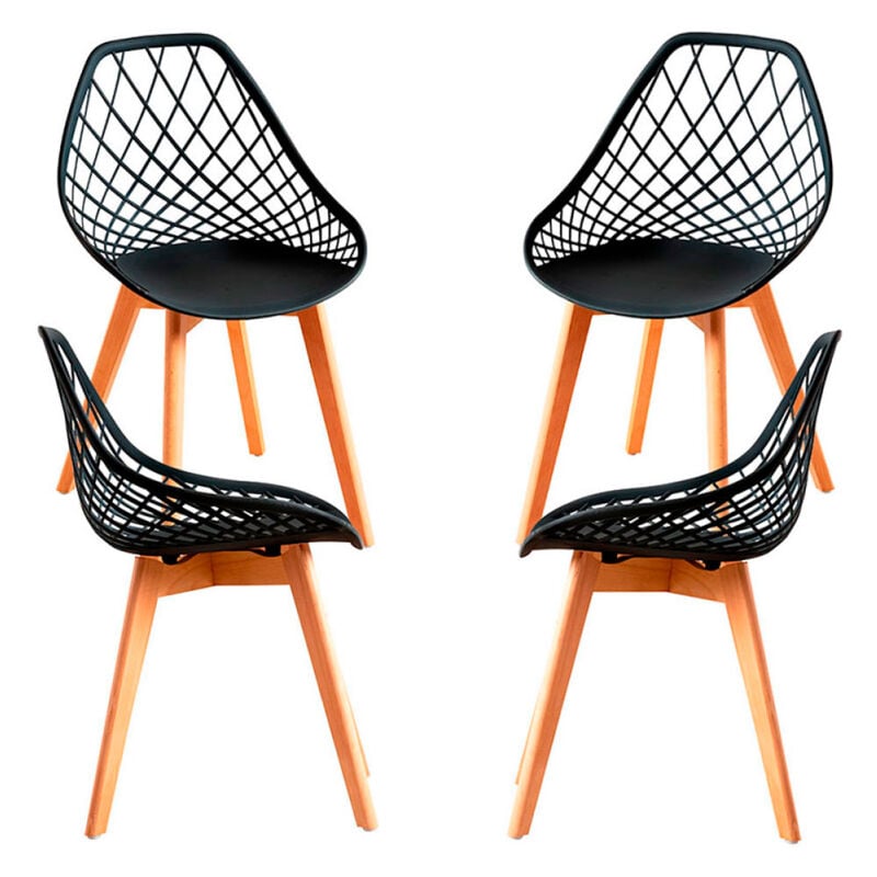 

Packs Sillas Comedor - Pack 4 Sillas Deli - Negro