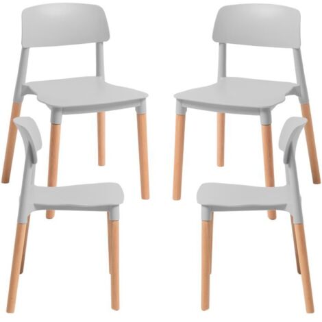 Packs Sillas Comedor - Pack 4 Sillas Estin - Gris claro