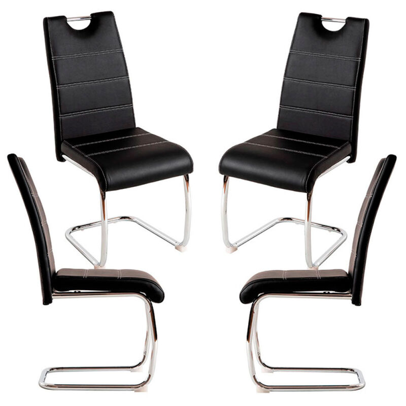 

Packs Sillas Comedor - Pack 4 Sillas Hallen Polipiel - Negro
