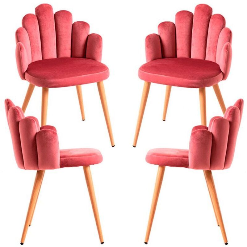 

Packs Sillas Comedor - Pack 4 Sillas Hand Terciopelo - Rosa