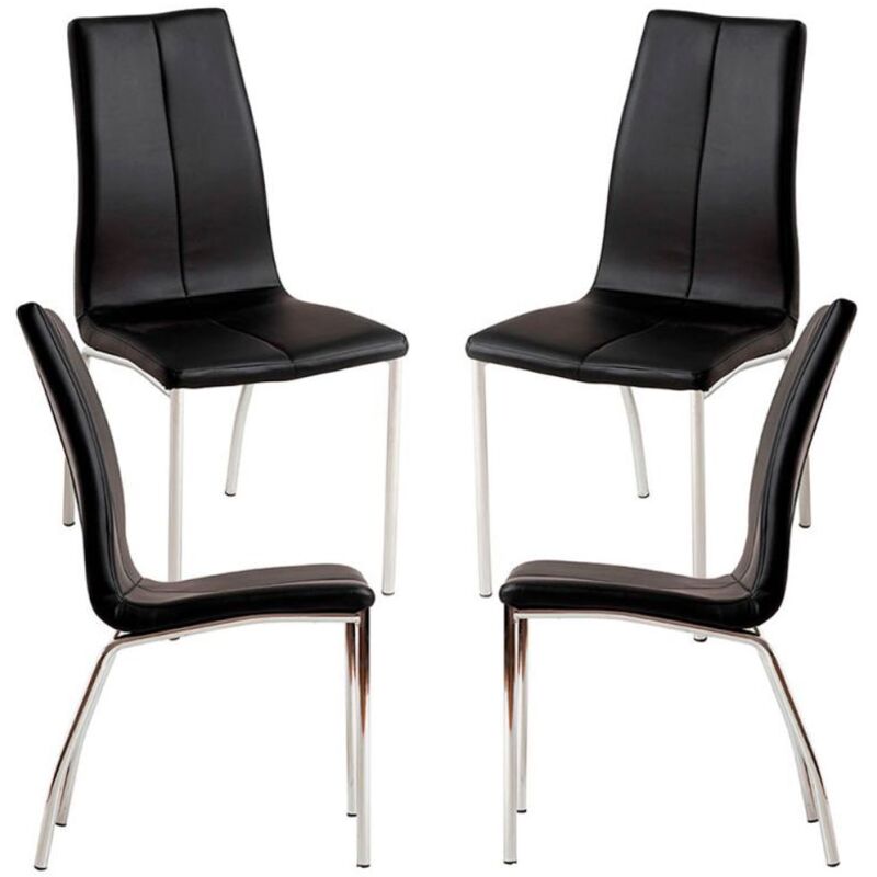 

Packs Sillas Comedor - Pack 4 Sillas Humi Polipiel - Negro