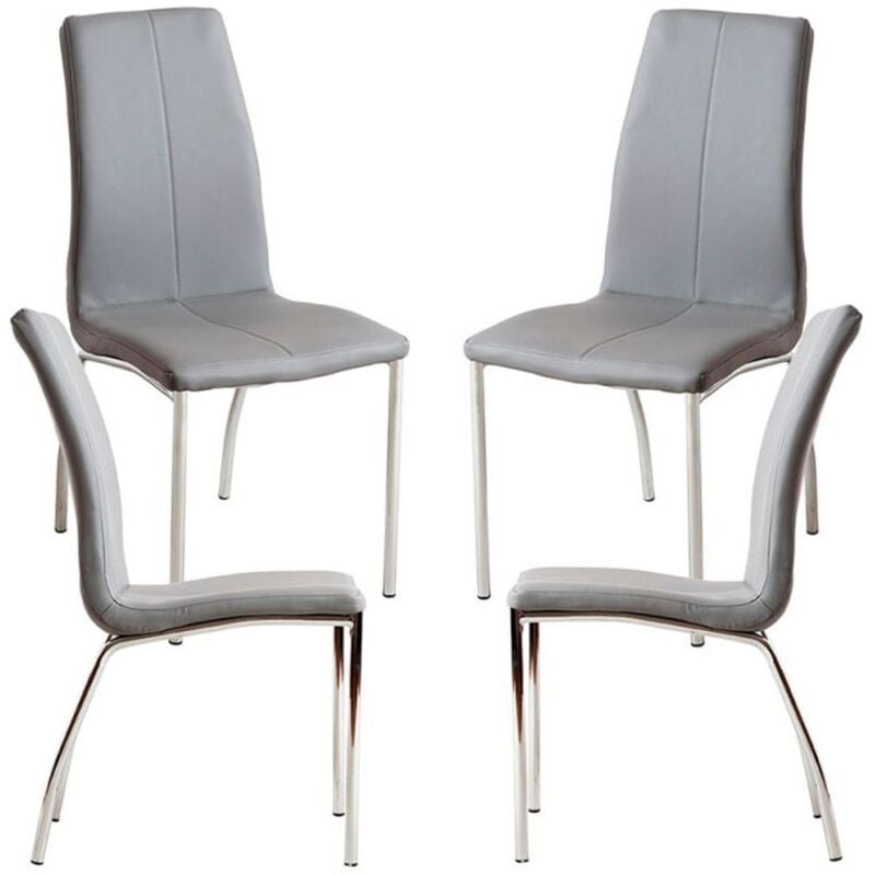 

Packs Sillas Comedor - Pack 4 Sillas Humi Polipiel - Gris