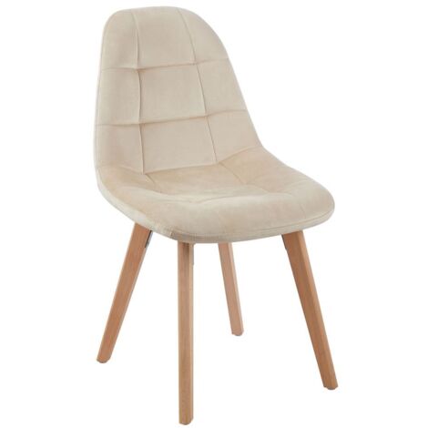 Packs Sillas Comedor - Pack 4 Sillas Kelen Terciopelo - Beige