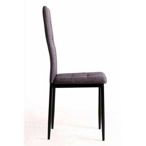 Packs Sillas Comedor - Pack 4 Sillas Lan Tela - Gris oscuro