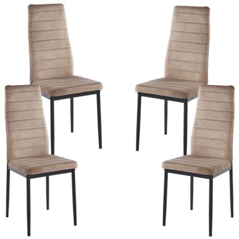 Packs Sillas Comedor - Pack 4 Sillas Lauter Terciopelo - Champán