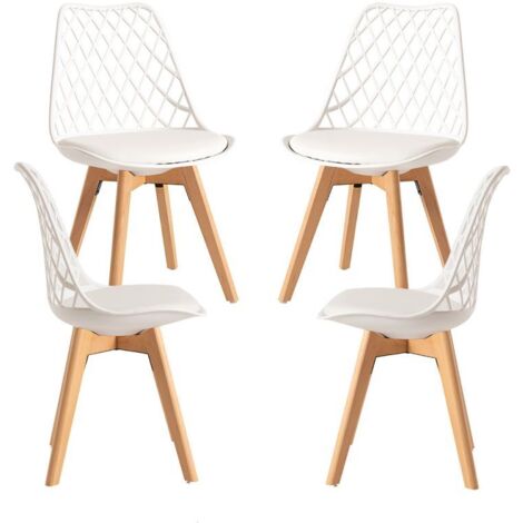 Packs Sillas Comedor - Pack 4 Sillas Mima - Blanco