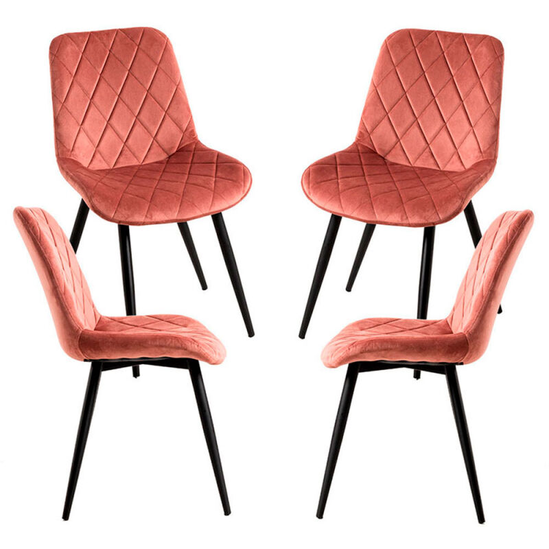 

Packs Sillas Comedor - Pack 4 Sillas Min Terciopelo - Rosa