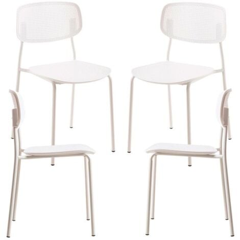 REGALOS MIGUEL Packs Sillas Comedor - Pack 4 Sillas Piki - Blanco