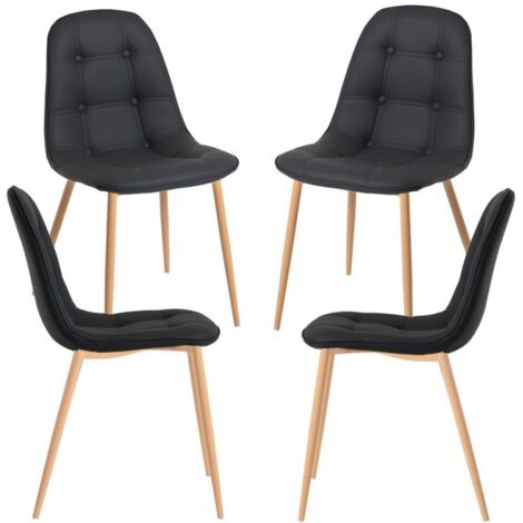Packs Sillas Comedor - Pack 4 Sillas Plazi - Negro