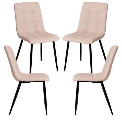 Packs Sillas Comedor - Pack 4 Sillas Stuhl Polipiel - Beige