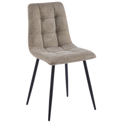 Packs Sillas Comedor - Pack 4 Sillas Stuhl Tela - Marrón Claro