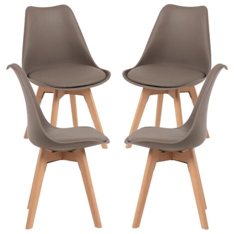 Packs Sillas Comedor - Pack 4 Sillas Synk Basic - Taupe