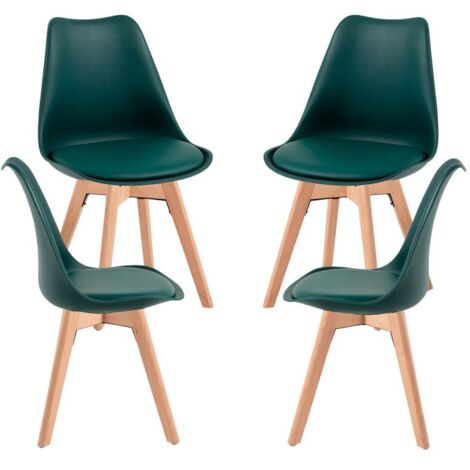 Packs Sillas Comedor - Pack 4 Sillas Synk Basic - Verde oscuro