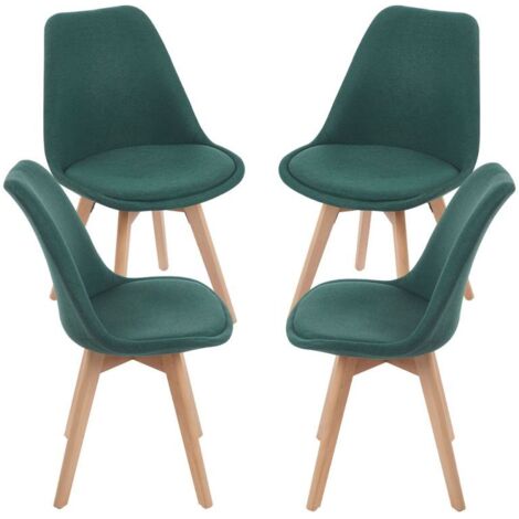 Packs Sillas Comedor - Pack 4 Sillas Synk Tela - Verde