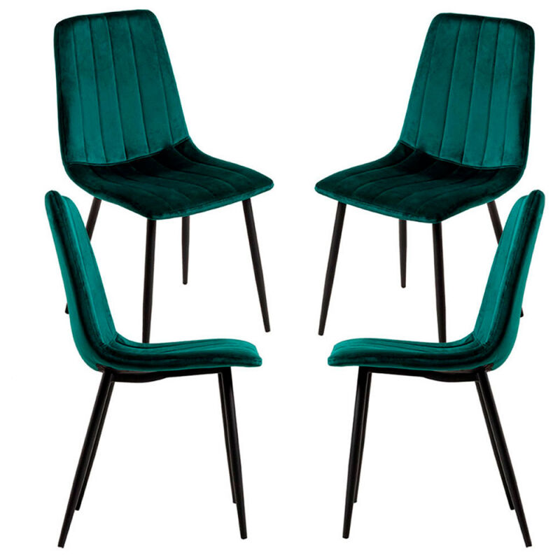 

Packs Sillas Comedor - Pack 4 Sillas Liny Terciopelo - Verde