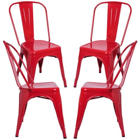 Packs Sillas Comedor - Pack 4 Sillas Torix - Rojo
