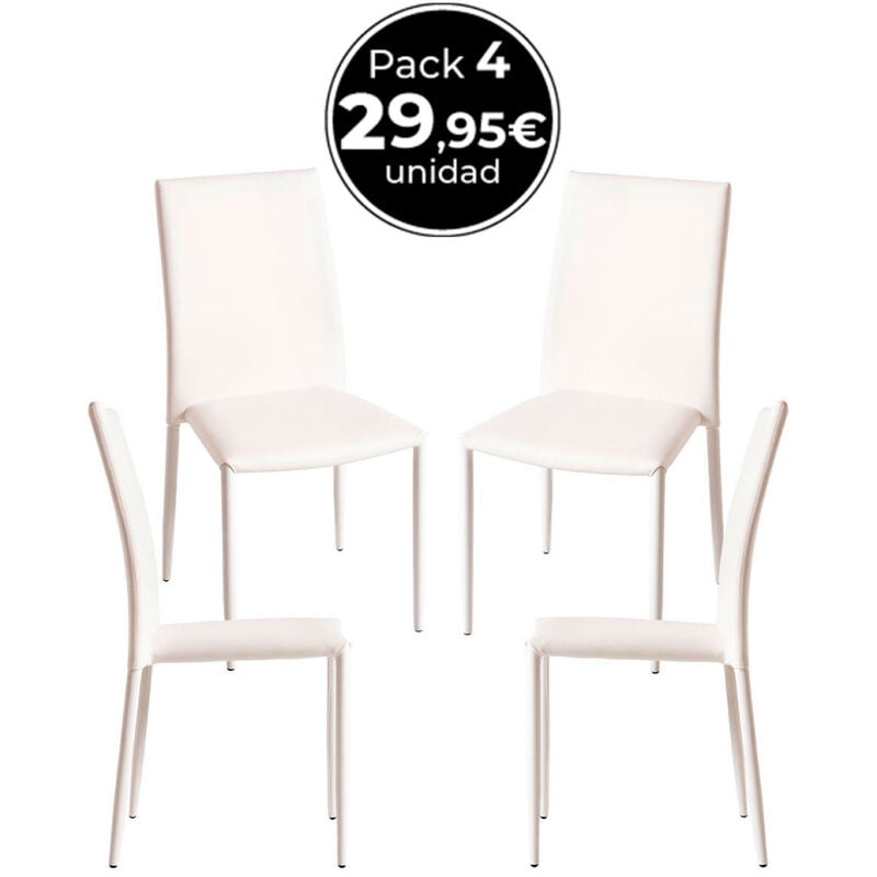 

Packs Sillas Comedor - Pack 4 Sillas Tuoli - Blanco