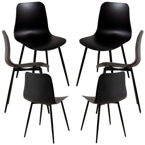 Packs Sillas Comedor - Pack 6 Sillas Bimi - Negro