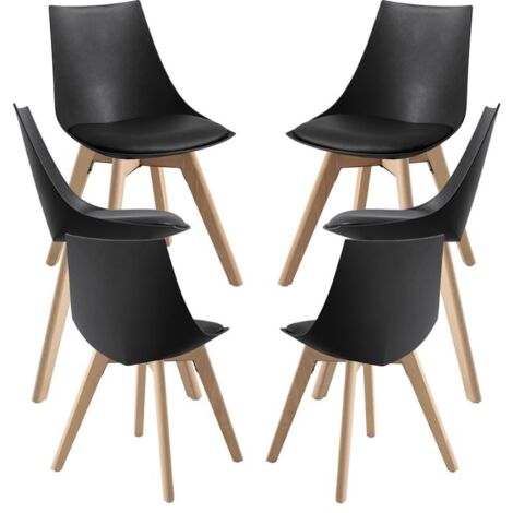 Packs Sillas Comedor - Pack 6 Sillas Blok - Negro
