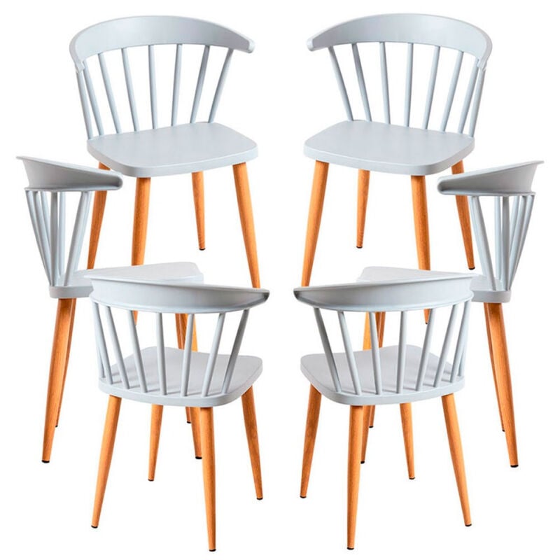 

Packs Sillas Comedor - Pack 6 Sillas Candy - Gris claro