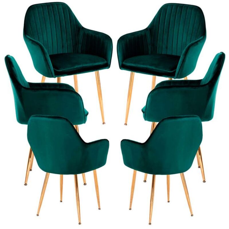 

Regalos Miguel - Packs Sillas Comedor - Pack 6 Sillas Chic Golden - Verde