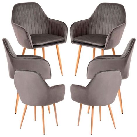 Packs Sillas Comedor - Pack 6 Sillas Chic - Gris oscuro