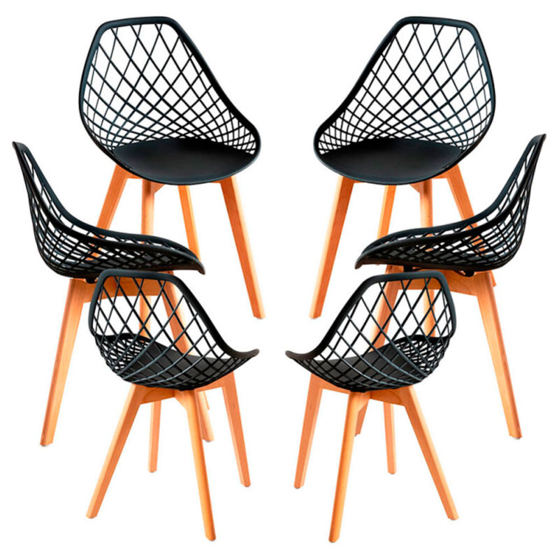 

Regalos Miguel - Packs Sillas Comedor - Pack 6 Sillas Deli - Negro