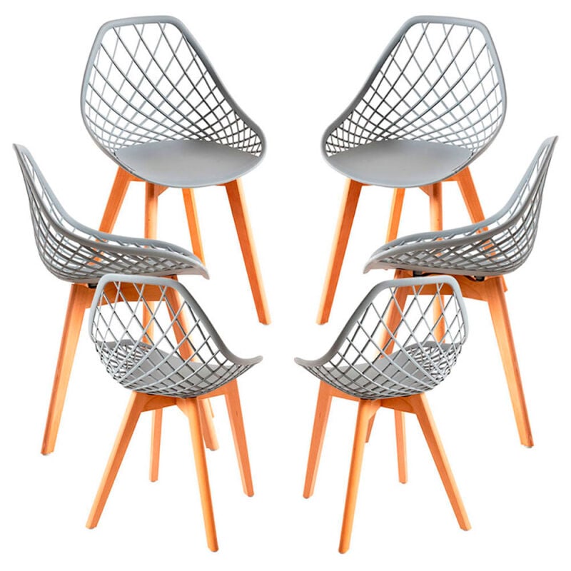 

Regalos Miguel - Packs Sillas Comedor - Pack 6 Sillas Deli - Gris