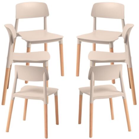 Packs Sillas Comedor - Pack 6 Sillas Estin - Beige