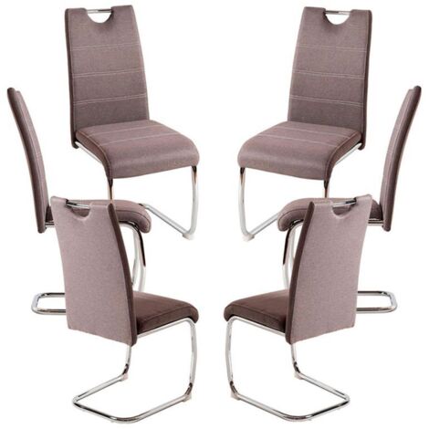 Packs Sillas Comedor - Pack 6 Sillas Hallen Tela - Gris