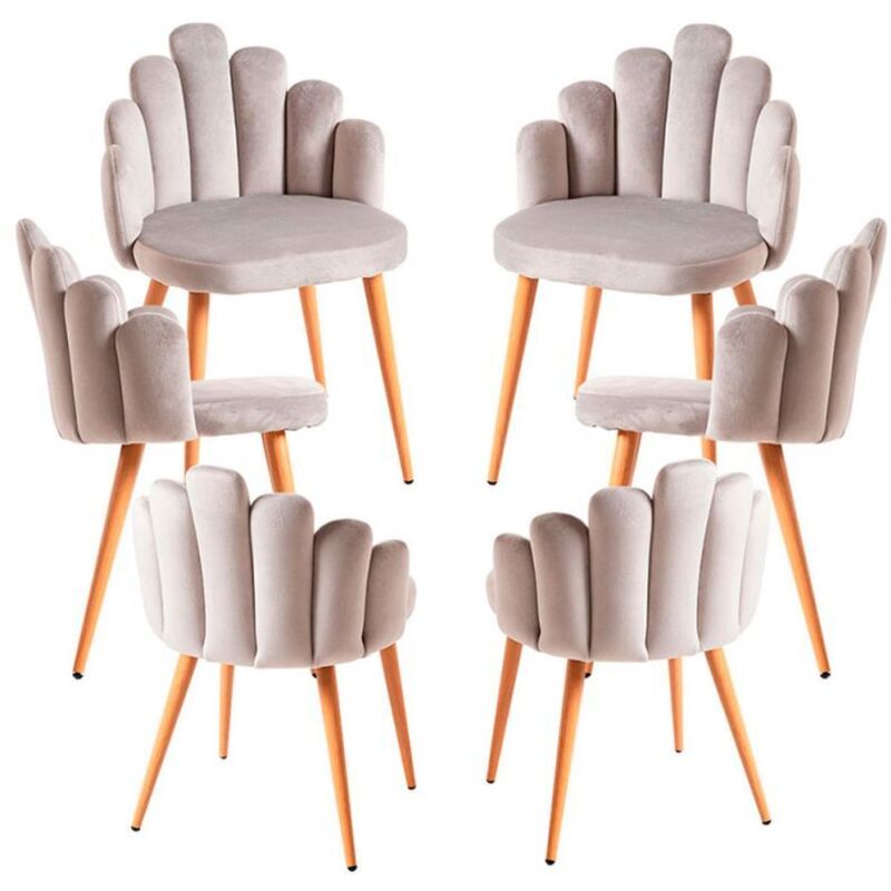 

Packs Sillas Comedor - Pack 6 Sillas Hand Terciopelo - Gris