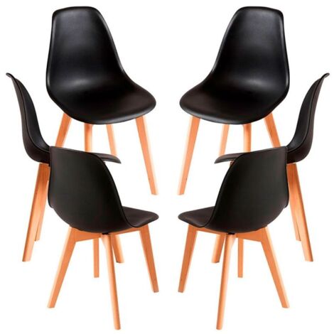 Packs Sillas Comedor - Pack 6 Sillas Kelen - Negro